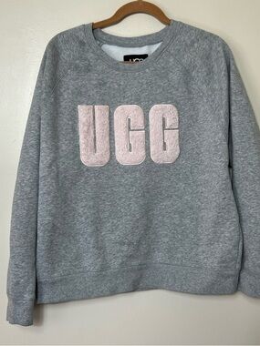 UGG Gray Crewneck Sweatshirt with Pink Label. Size XL